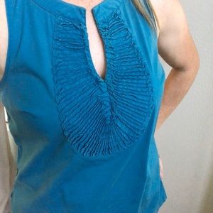 Sleeveless Racer Back Mossimo Blouse w/Flourish